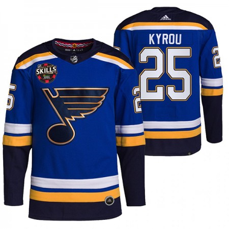 St. Louis Blues Jordan Kyrou 25 2022 NHL All-Star Skills Authentic Shirt - Mannen
